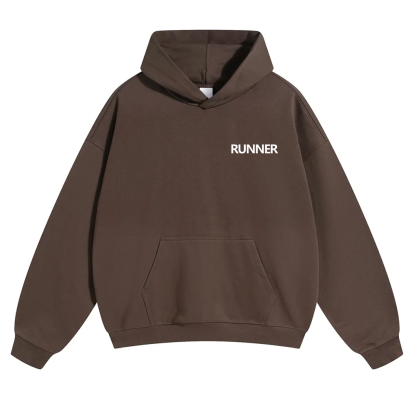 Runner Unisex Solid Color Hoodie wearishow