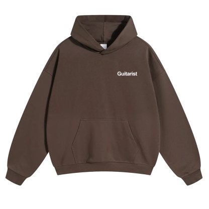 Guitarist Unisex Solid Color Hoodie wearishow