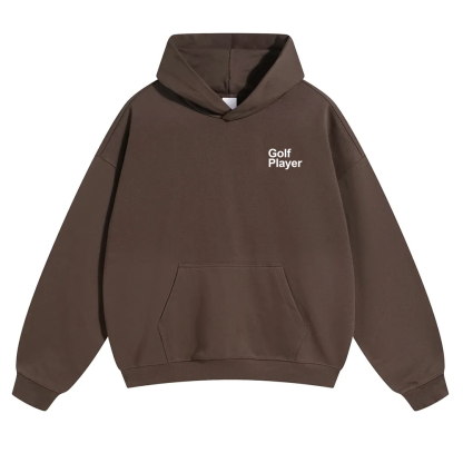 Golf Player Unisex Solid Color Hoodie wearishow
