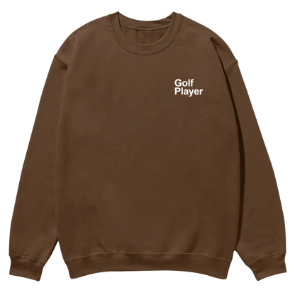 Golf Player Casual Crewneck Sweatshirt wearishow wearishow
