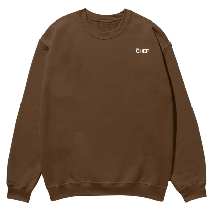 Chef Addcustom QR Code Casual Crewneck Sweatshirt