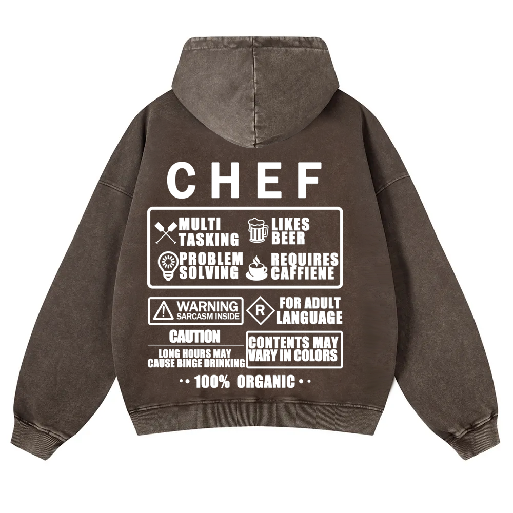 Chef Casual Washed Hoodie 