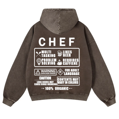 Chef Casual Washed Hoodie 