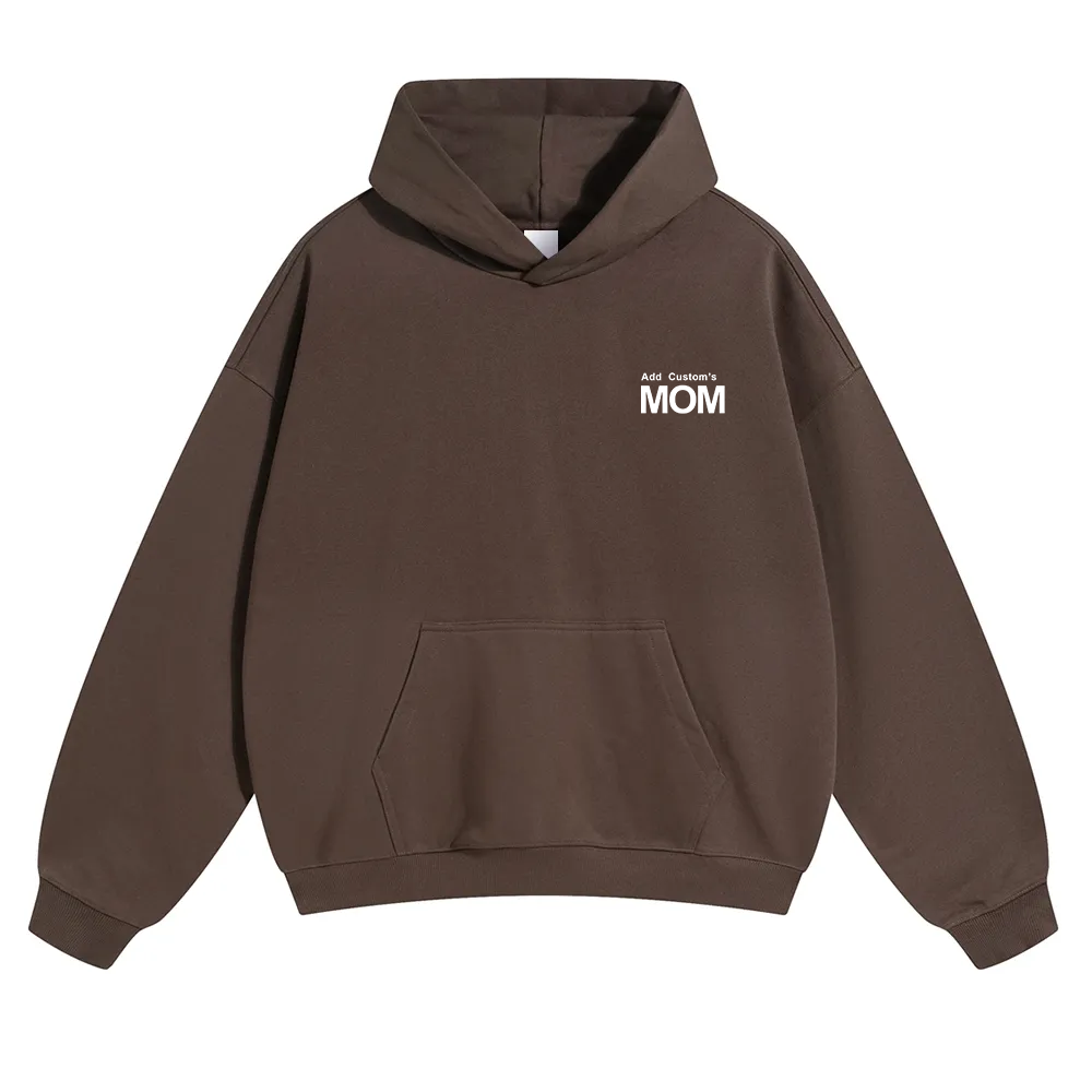 MOM Custom Solid Color Hoodie wearishow