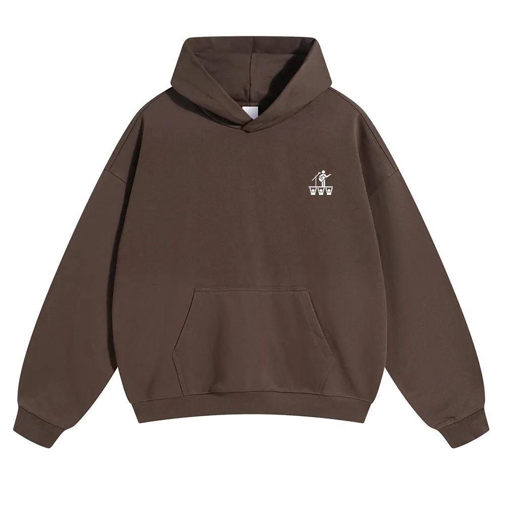 Festival Goer Solid Color Hoodie wearishow