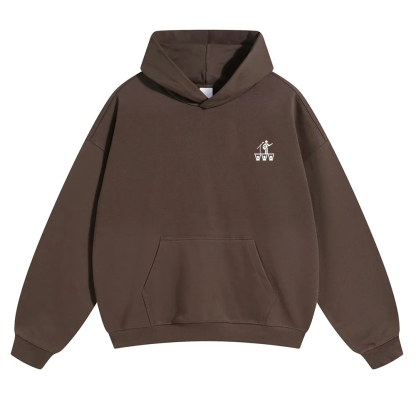 Festival Goer Solid Color Hoodie wearishow