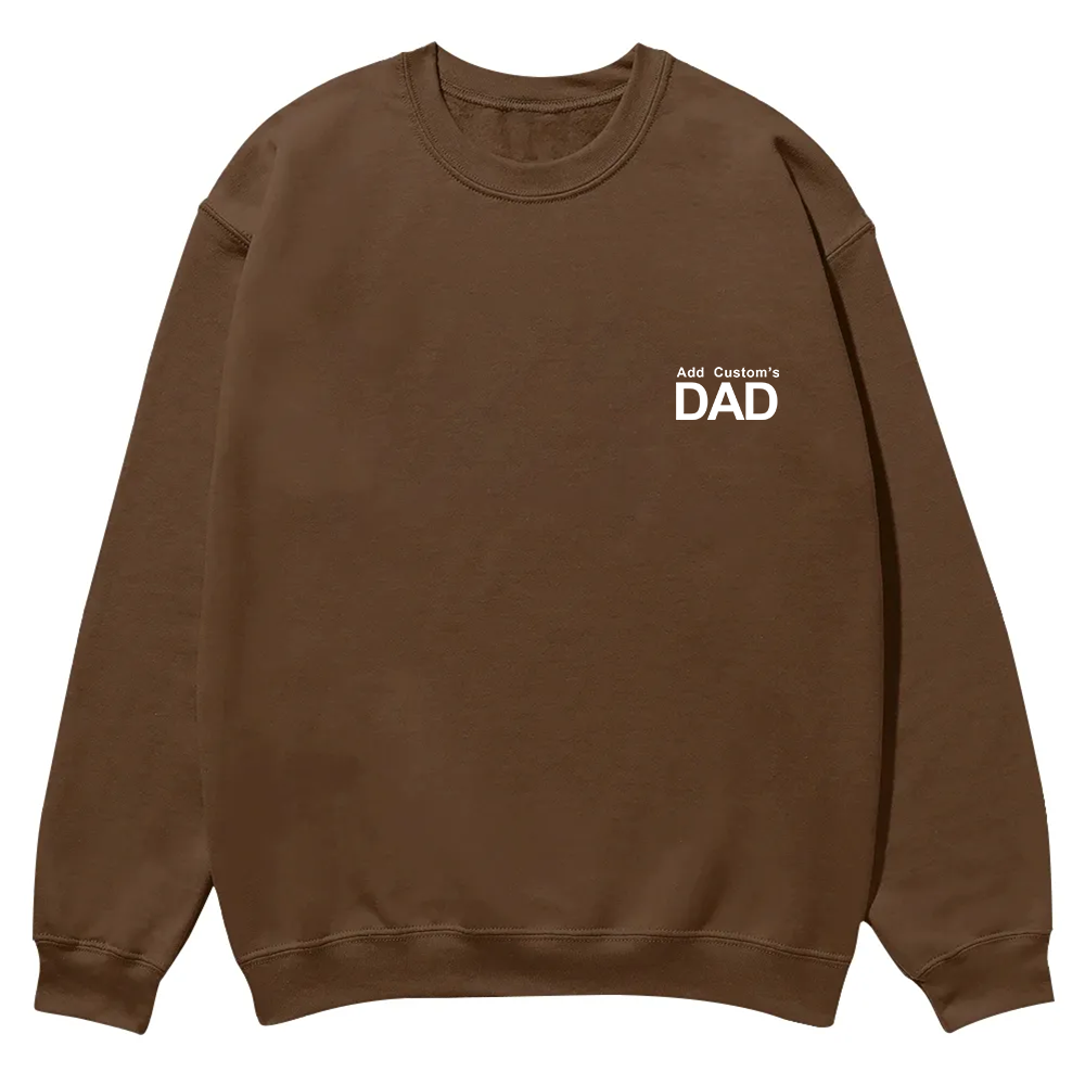 DAD Custom Casual Crewneck Sweatshirt wearishow