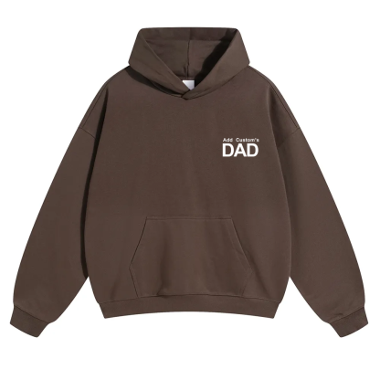 DAD Custom Solid Color Hoodie wearishow