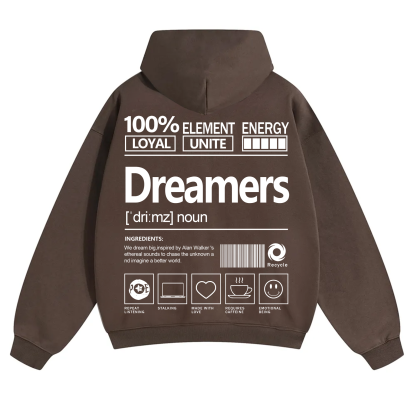 Dreamers Unisex Fit Solid Color Hoodie