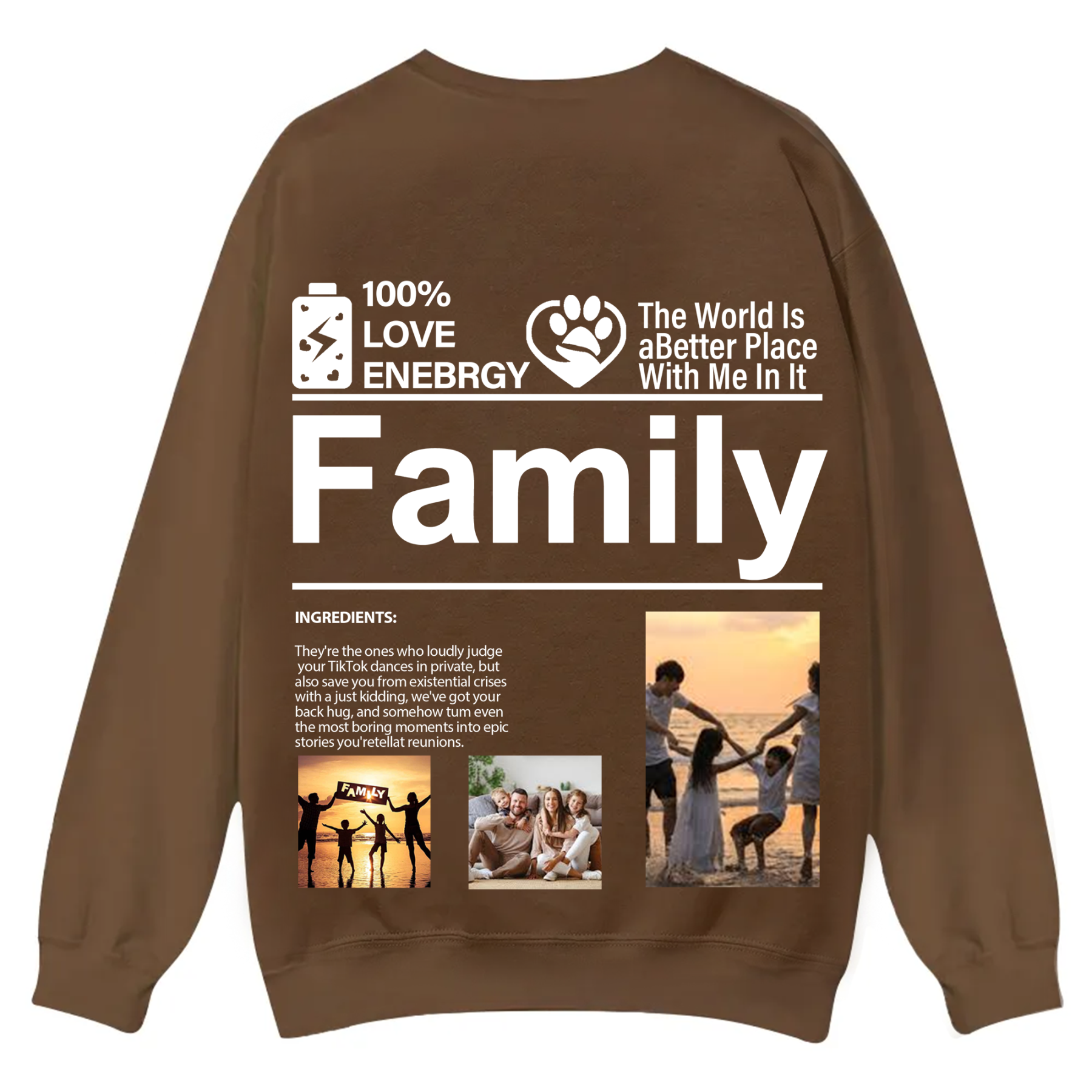 Design your own clothing pattern Unisex Fit Casual Crewneck Sweatshirt