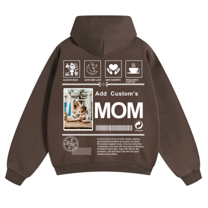 MOM Custom Solid Color Hoodie wearishow