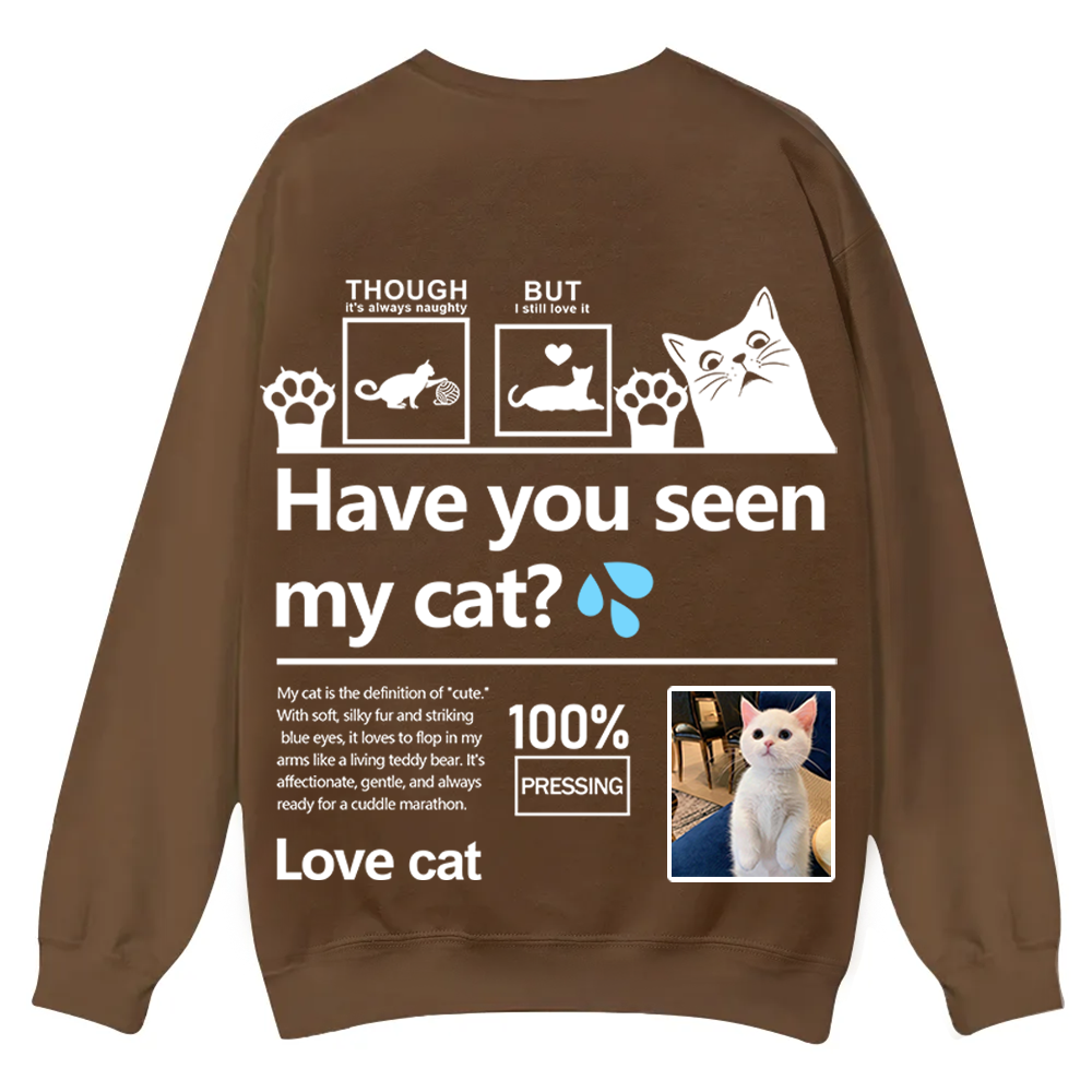 Cat Trick Customized Unisex Casual Crewneck Sweatshirt wearishow