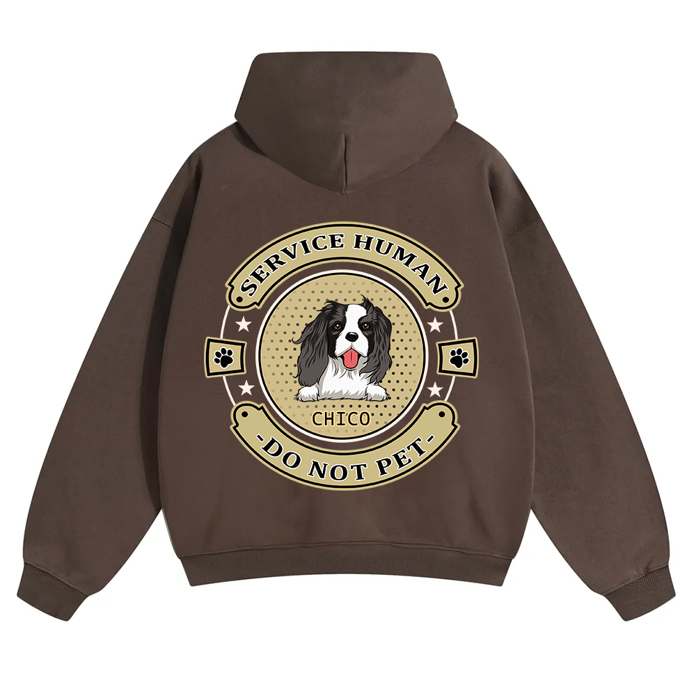 Service Human, Do Not Pet 14 - Personalized Custom Unisex Soild Color Hoodies wearishow