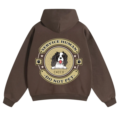 Service Human, Do Not Pet 14 - Personalized Custom Unisex Soild Color Hoodies wearishow