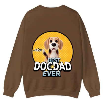 Best Dog Mom For Furry Kid - Personalized Custom Unisex Casual Crewneck Sweatshirt wearishow