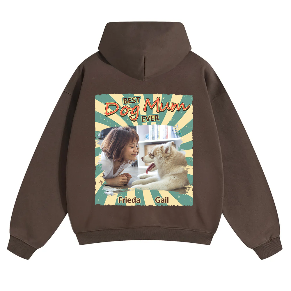 Retro Funny Dog Shirt Photo - Personalized Custom Unisex Soild Color Hoodies wearishow