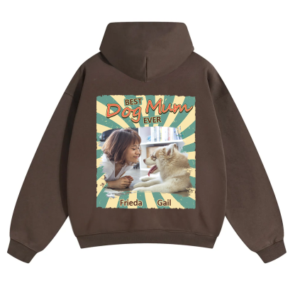Retro Funny Dog Shirt Photo - Personalized Custom Unisex Soild Color Hoodies wearishow