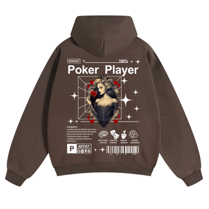 Poker Player Unisex Solid Color Hoodie wearishow