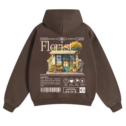 Florist Unisex Solid Color Hoodie wearishow