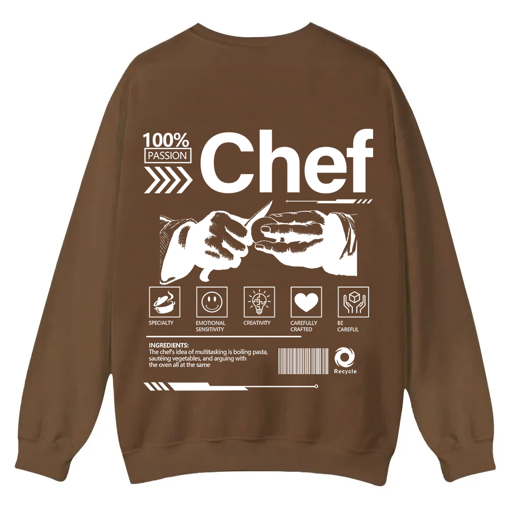 Chef Casual Crewneck Sweatshirt wearishow