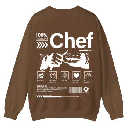 Chef Casual Crewneck Sweatshirt wearishow
