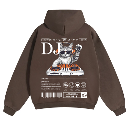 DJ Unisex Solid Color Hoodie wearishow