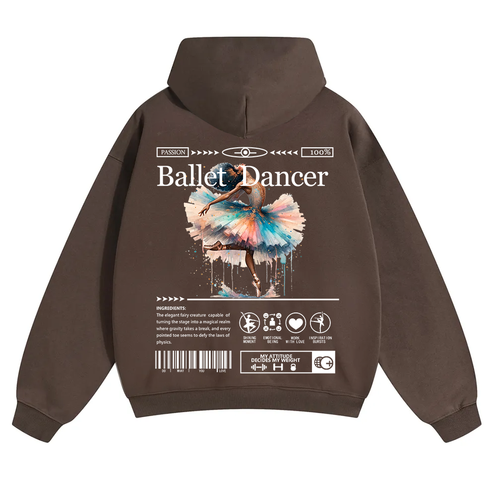 Ballet Dancer Unisex Solid Color Hoodie wearishow