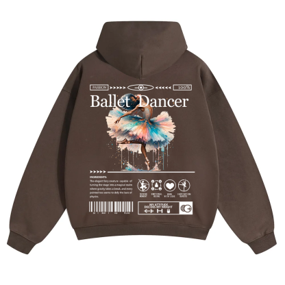 Ballet Dancer Unisex Solid Color Hoodie wearishow