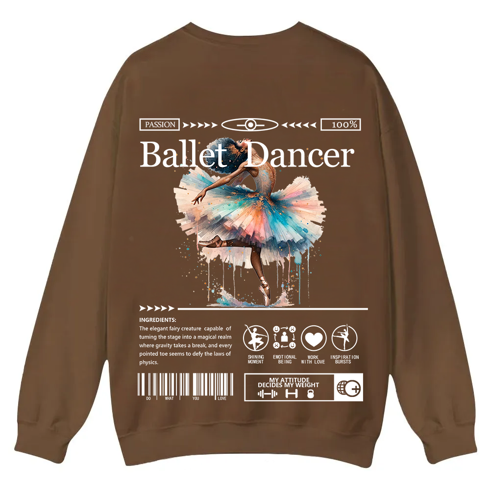 Ballet DancerCasual Crewneck Sweatshirt wearishow