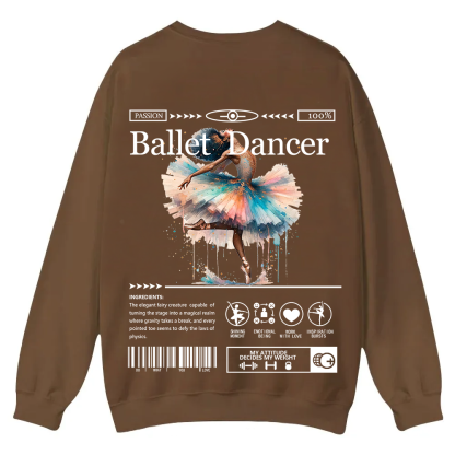 Ballet DancerCasual Crewneck Sweatshirt wearishow