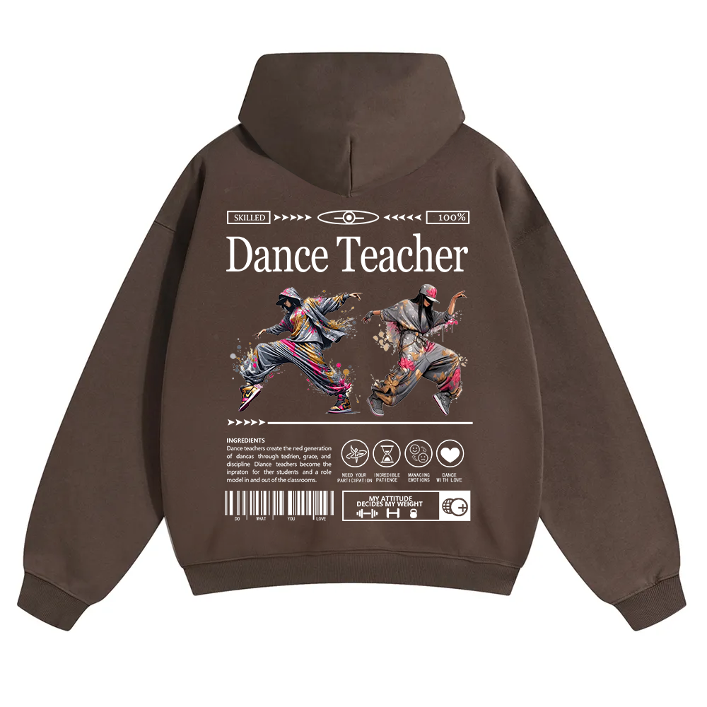 Dance Teacher Unisex Solid Color Hoodie wearishow