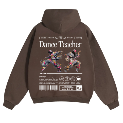 Dance Teacher Unisex Solid Color Hoodie wearishow