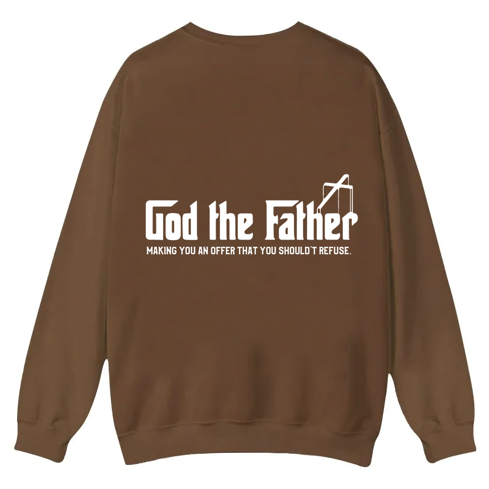 God The Father Christian Casual Crewneck Sweatshirt wearishow