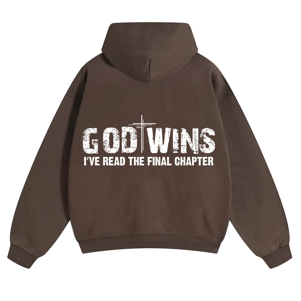 God Wins I’ve Read The Final Chapter  Unisex Solid Color Hoodie wearishow
