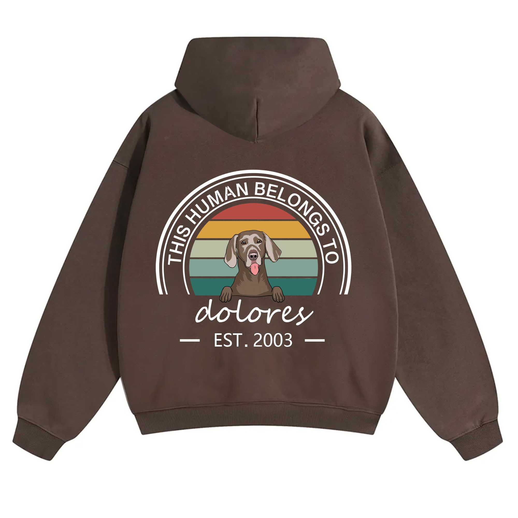 This Human Belongs To 3 - Personalized Custom Unisex Hoodie