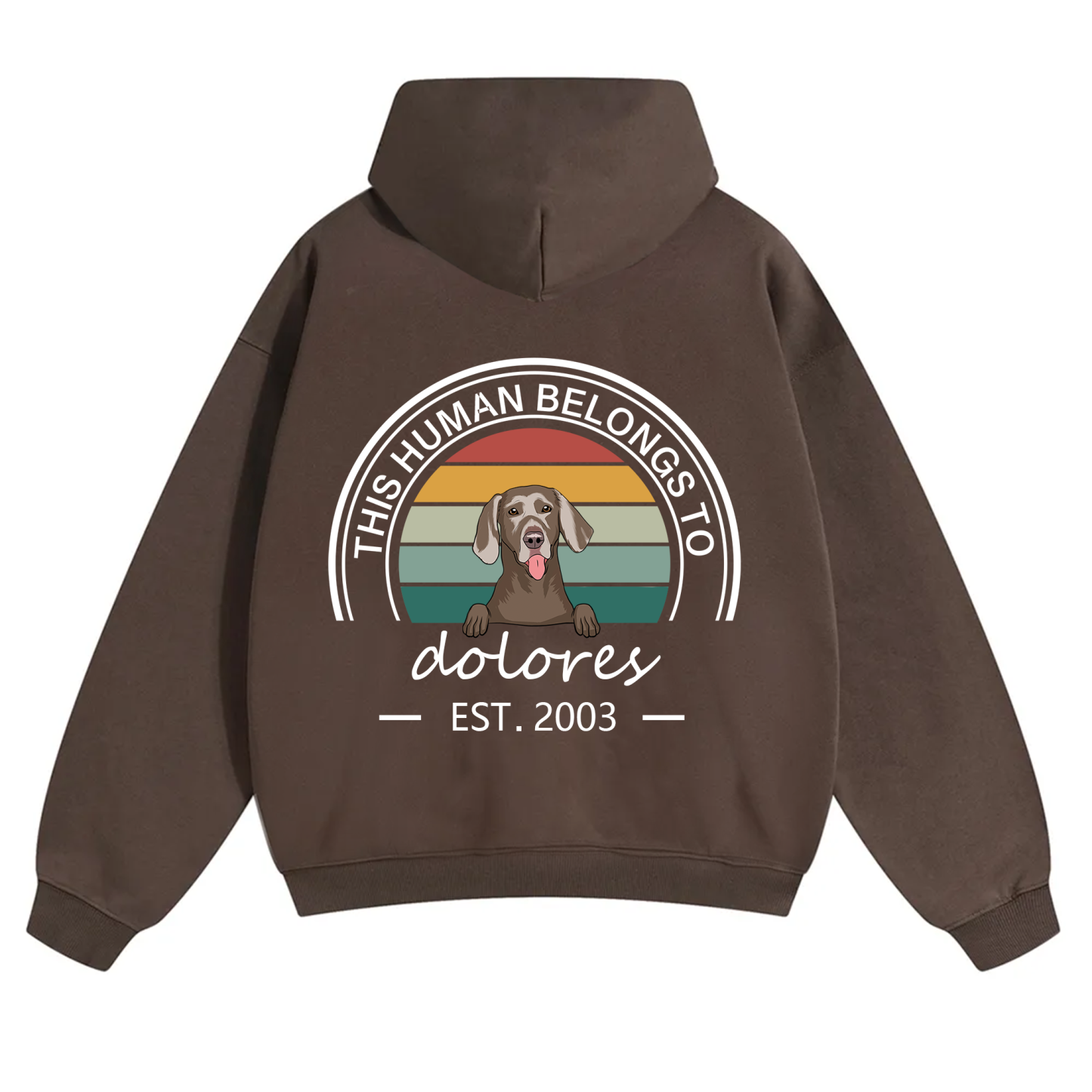 This Human Belongs To 3 - Personalized Custom Unisex Hoodie