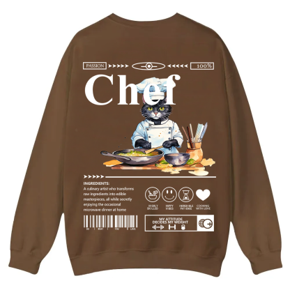Chef Casual Crewneck Sweatshirt wearishow