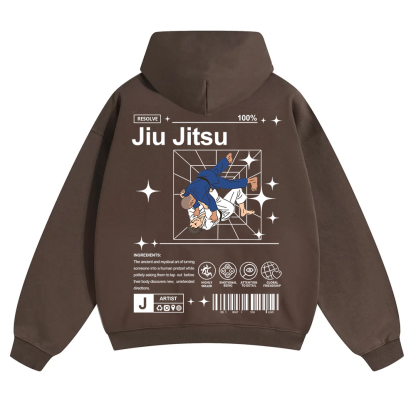 Jiu Jitsu Unisex Solid Color Hoodie wearishow