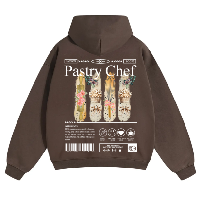 Pastry Chef Unisex Solid Color Hoodie wearishow