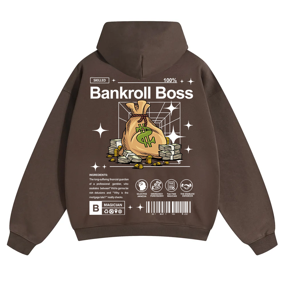 Bankroll Boss Unisex Solid Color Hoodie wearishow