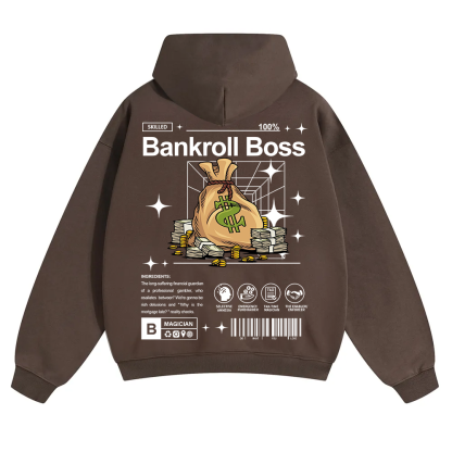 Bankroll Boss Unisex Solid Color Hoodie wearishow