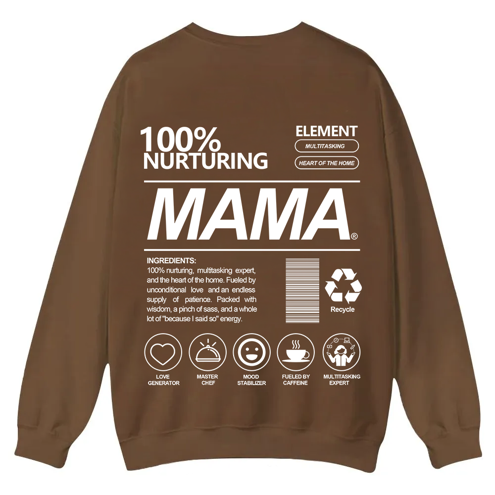Mama Casual Crewneck Sweatshirt wearishow