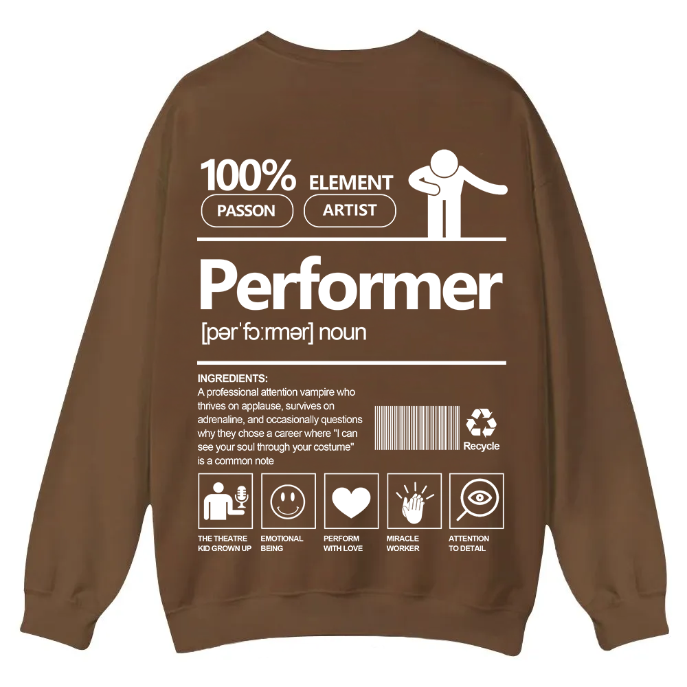 Performer Casual Crewneck Sweatshirt wearishow