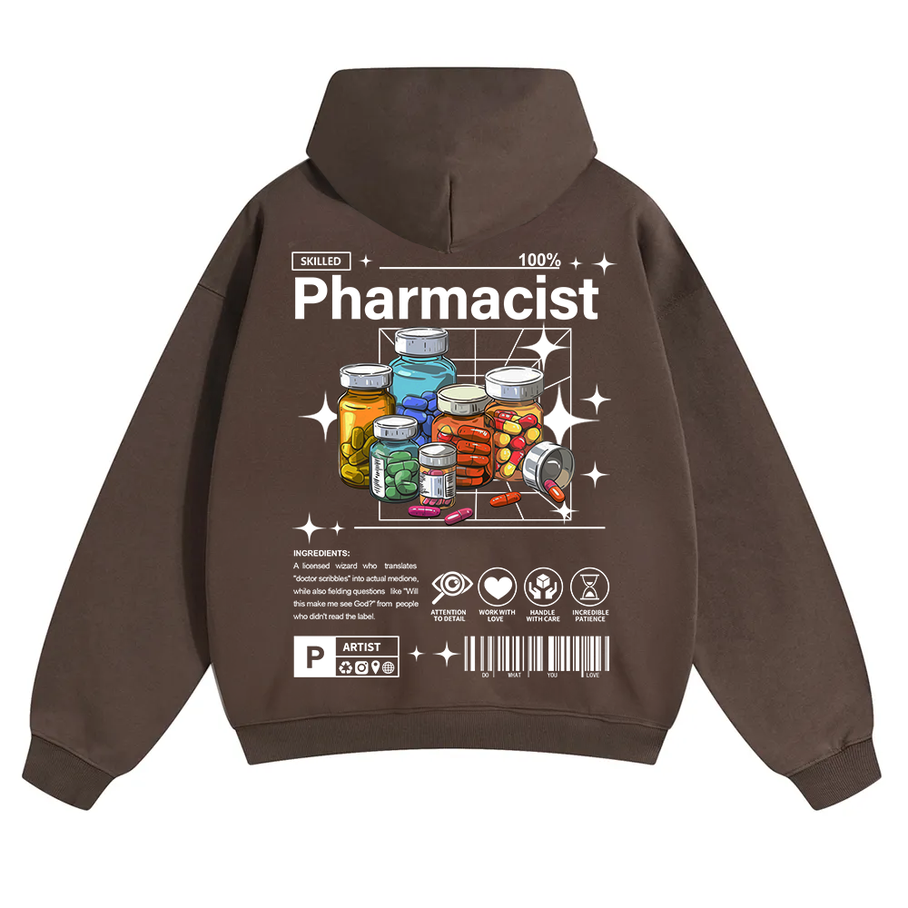 Pharmacist Unisex Solid Color Hoodie wearishow