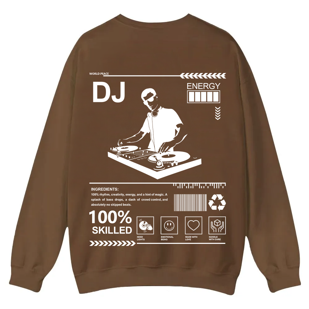 DJ Casual Crewneck Sweatshirt wearishow