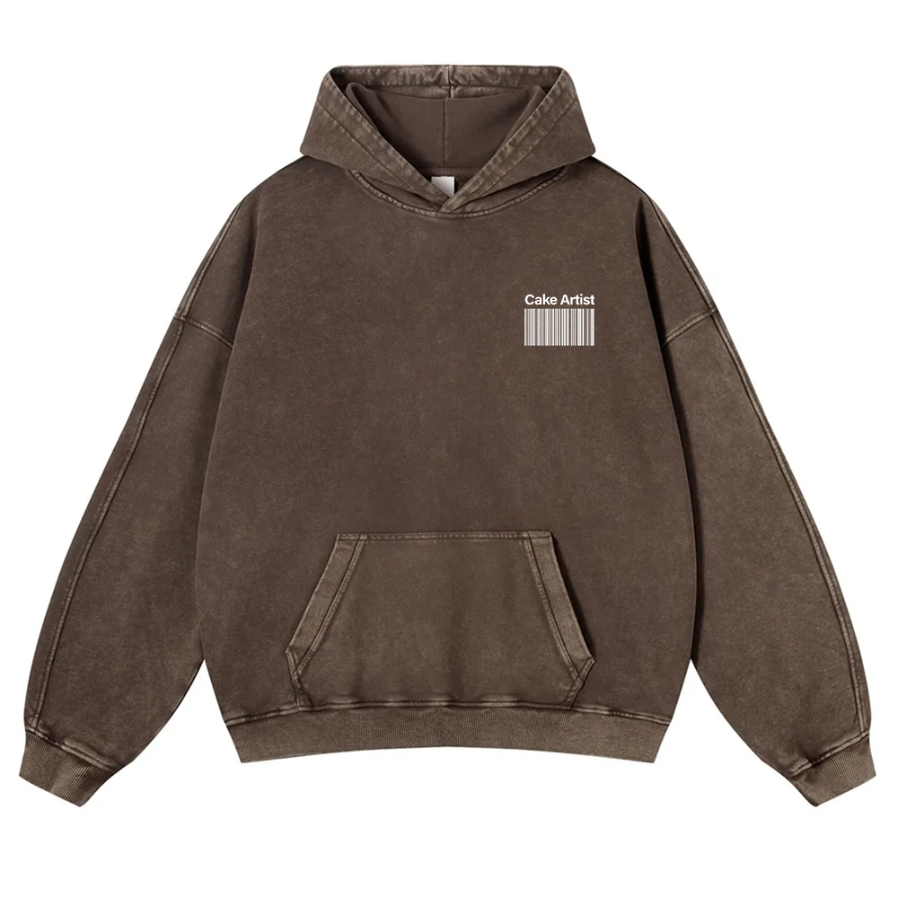Cake Artist Washed Hoodie wearishow