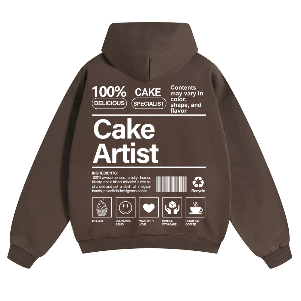 Cake Artist  Unisex Solid Color Hoodie wearishow