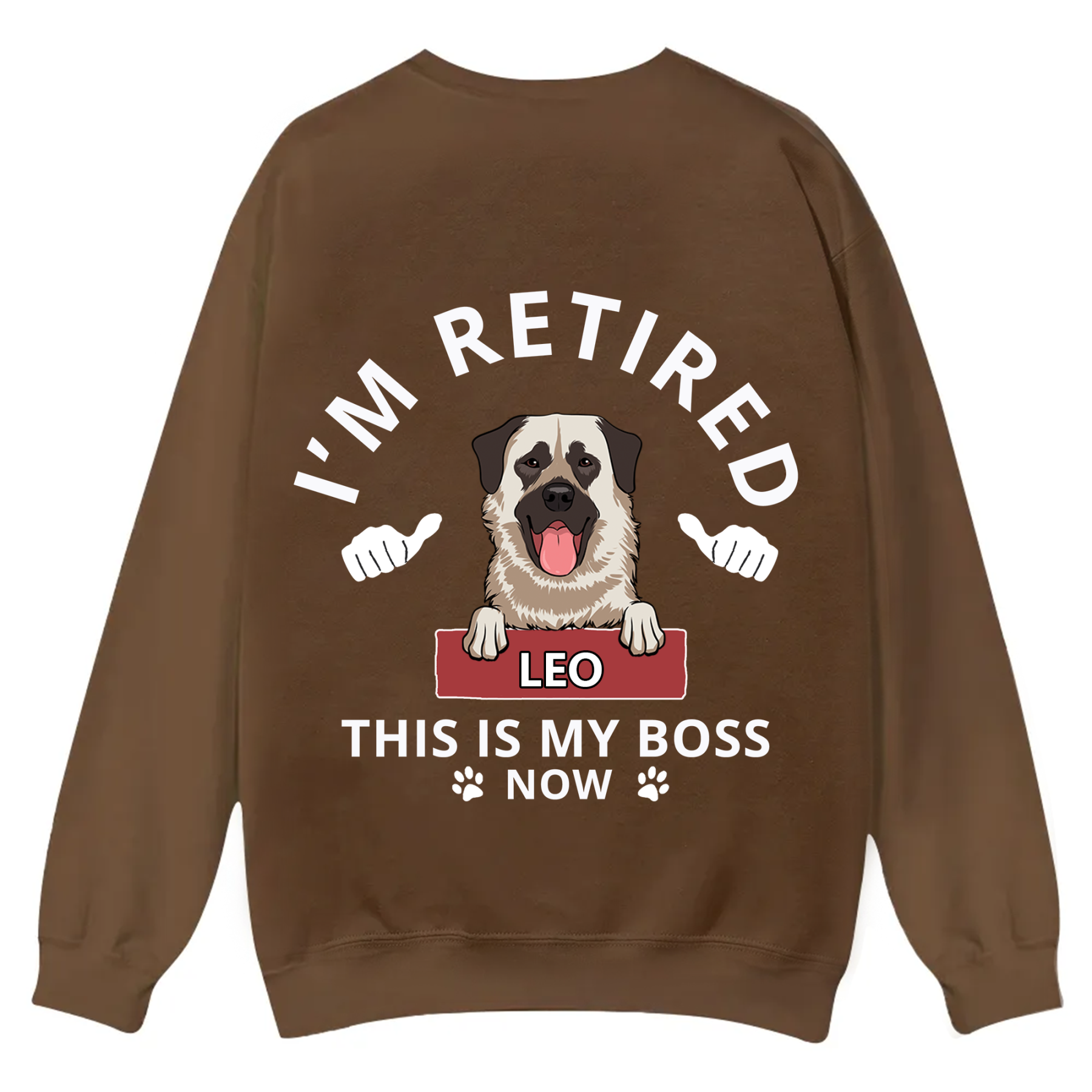 This Is My Boss - Personalized Custom Unisex Casual Crewneck Sweatshirt