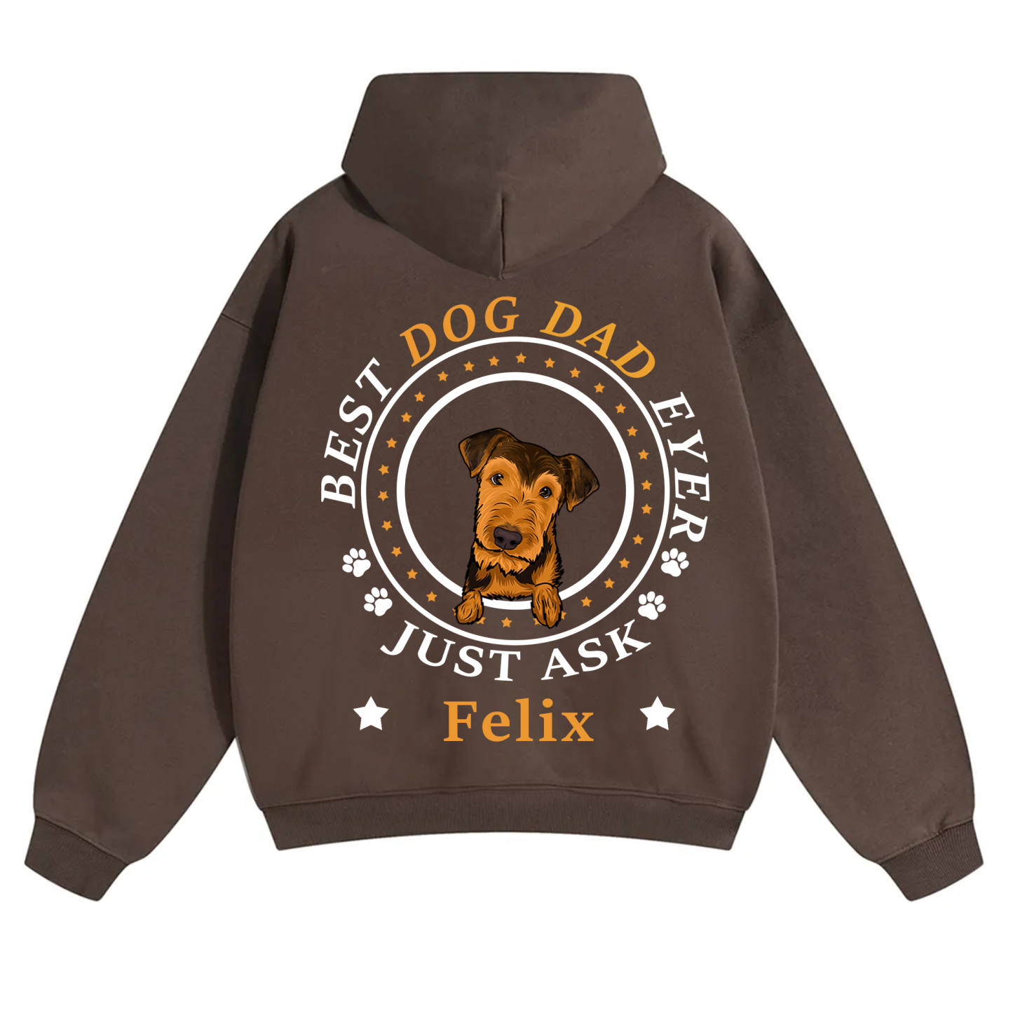 Best Dog Dad/Dog Mum Circle - Personalized Custom Unisex Hoodie