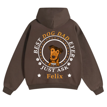 Best Dog Dad/Dog Mum Circle - Personalized Custom Unisex Hoodie